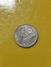 ITALIA REPUBBLICA 10 LIRE 1972 ARATRO E SPIGHE MONETA MOLTO RARA
