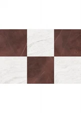FloorPops x Chris Loves Julia Bonneville Oxblood Peel and Stick Floor Tiles, ...