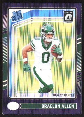 488L 2024 Donruss Optic #211 Braelon Allen Purple Shock