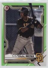 2021 Bowman Prospects Neon Green Border 62/399 Ismael Mena #BP-36 y0i