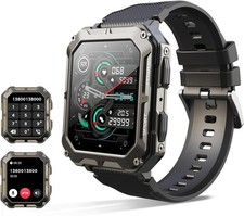 Military Smart Watch for Men Call Receive/Dial Rugged Tactical Fitness Tracker