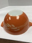 Vintage Orange Pyrex Cinderella Bowl 441 Autumn Harvest, 1.5 pints