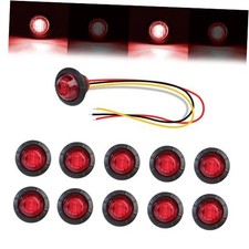 10 Pcs Strobe Marker Lights 3/4 Inch Red LED Mini Pack of 10 Red 10 Pcs