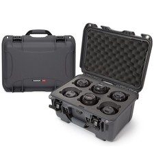 NANUK 918 Waterproof Camera Lens Case with Custom Foam Insert 9.50, Graphite