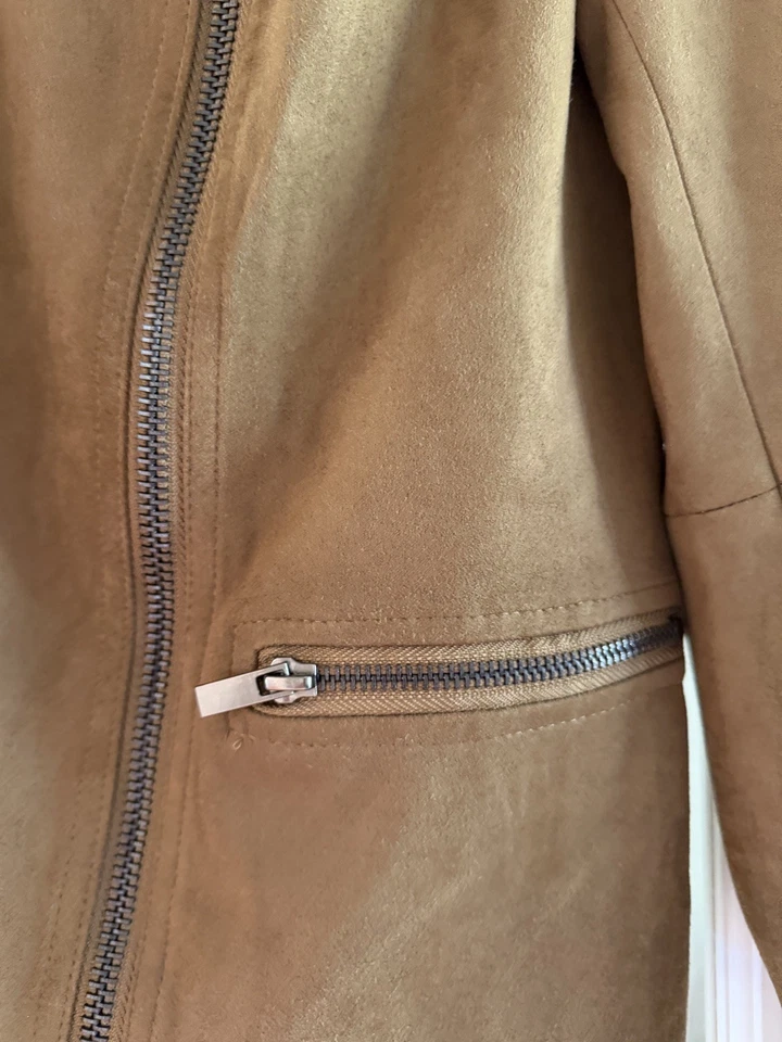 Kut from the Kloth Butterscotch Faux Suede Moto Jacket Size Small NWT - Image 4 of 4