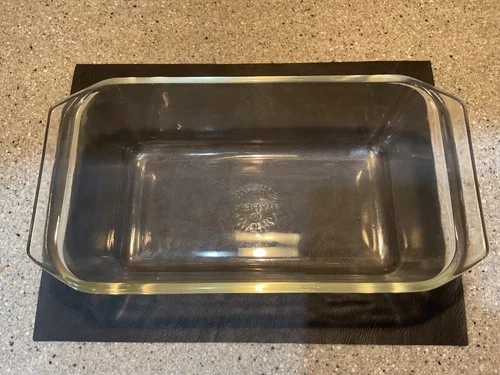 Vintage 60’s PYREX #215-B Glass Loaf Baking Dish 9x5x3 USA Straight Handle