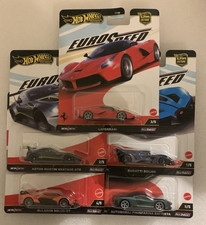 Hot Wheels Premium Euro Speed Ferrari Bugatti Mclaren Aston Martion Neu & OVP