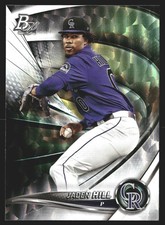 Jaden Hill 2022 Bowman Platinum #TOP-80 Top Prospects Ice Foilboard Rockies
