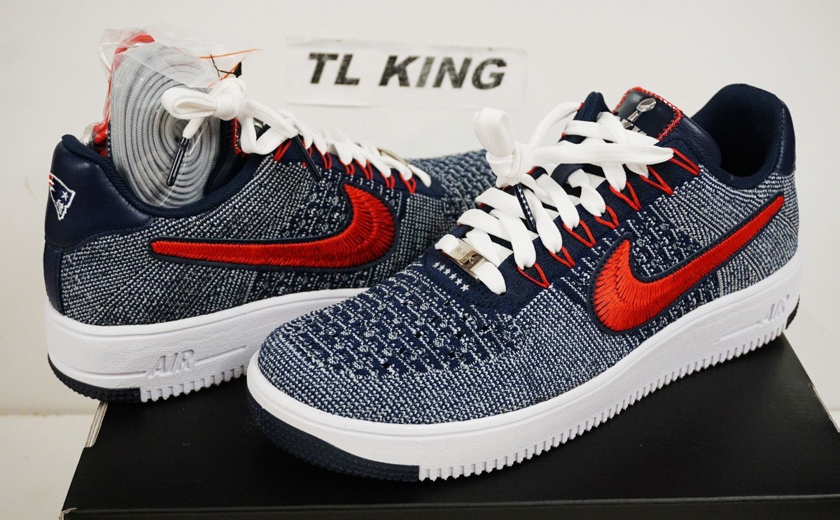 Nike Air Force 1 Ultra Flyknit RKK New England Patriots (FV4079-012) Men’s 12.5 Size 12 - Robert Kraft x Nike Air Force 1 Ultra Flyknit Low  main image 4