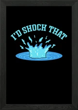 Id Shock That Pool Framed Wall Art Poster Canvas Print Picture