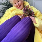 Suffragette Purple Midwinter Snag Tights Hosiery Stockings - Size D - Brand new