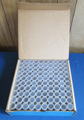 Box of 100 NEW ANCO No. 5 Nickel Coin Tubes 5 Cents Round Screw Top