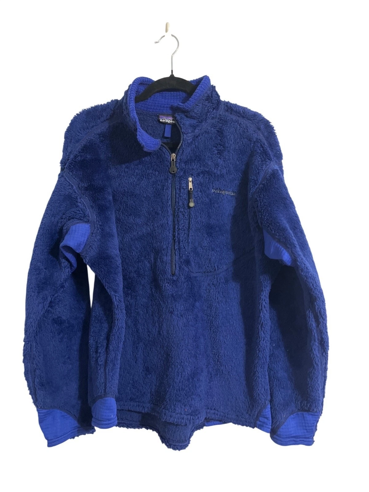 Patagonia Vintage Body Rug Fleece 1/4 Zip Jacket Blue Size Large