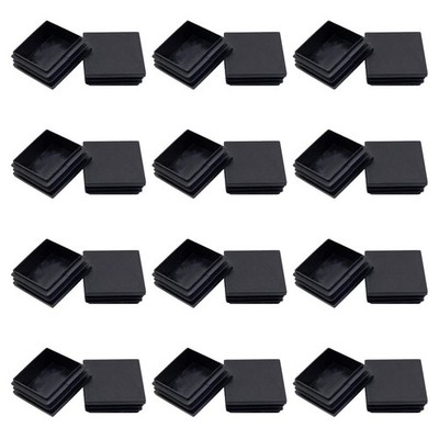 24pack 50mm 2 Inch Square Plastic Plug Square Tubing End Caps Tubing Post End