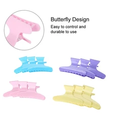 Colorful 12Pcs/set Holding Hair Clip Hair Section Claw Clamps Hair
