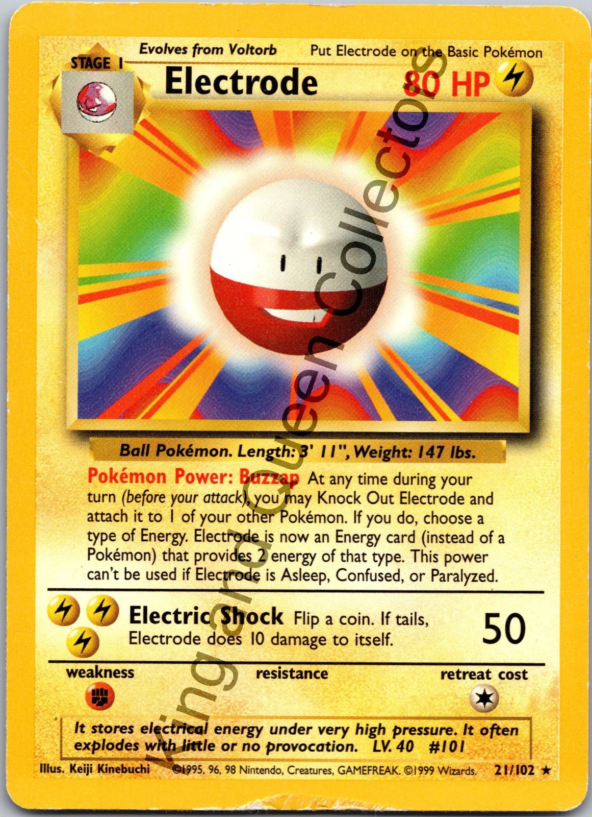Electrode Rare Base Set 021/102 HP