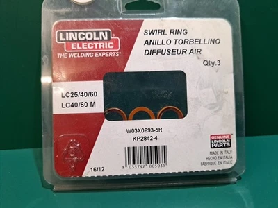 Lincoln Electric Swirl Ring (Pack of 3) KP2842-4 W03X0893-5R - Image 1 of 3