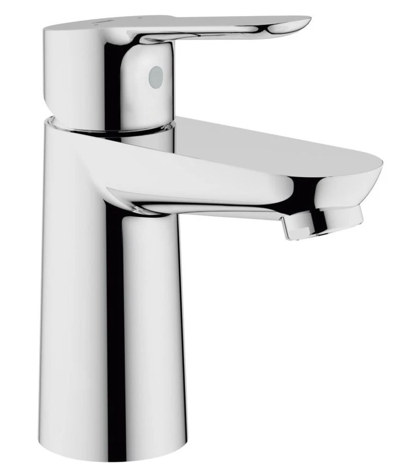 GROHE BauEdge Single Lever Mono Basin Mixer Tap 23330000 Chrome with Flexi Hoses