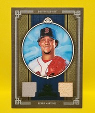 Pedro Martinez - 2005 Donruss Diamond Kings Dual Jersey & Bat Green # /25 RARE