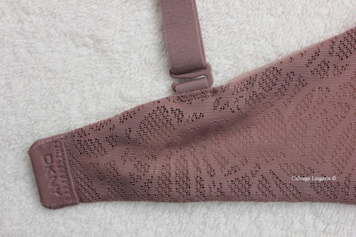 NWT DKNY DK1024 Signature Soft Cup Convertible Triángulo Encaje Bra Marrón Claro 32B - Imagen 5 de 7