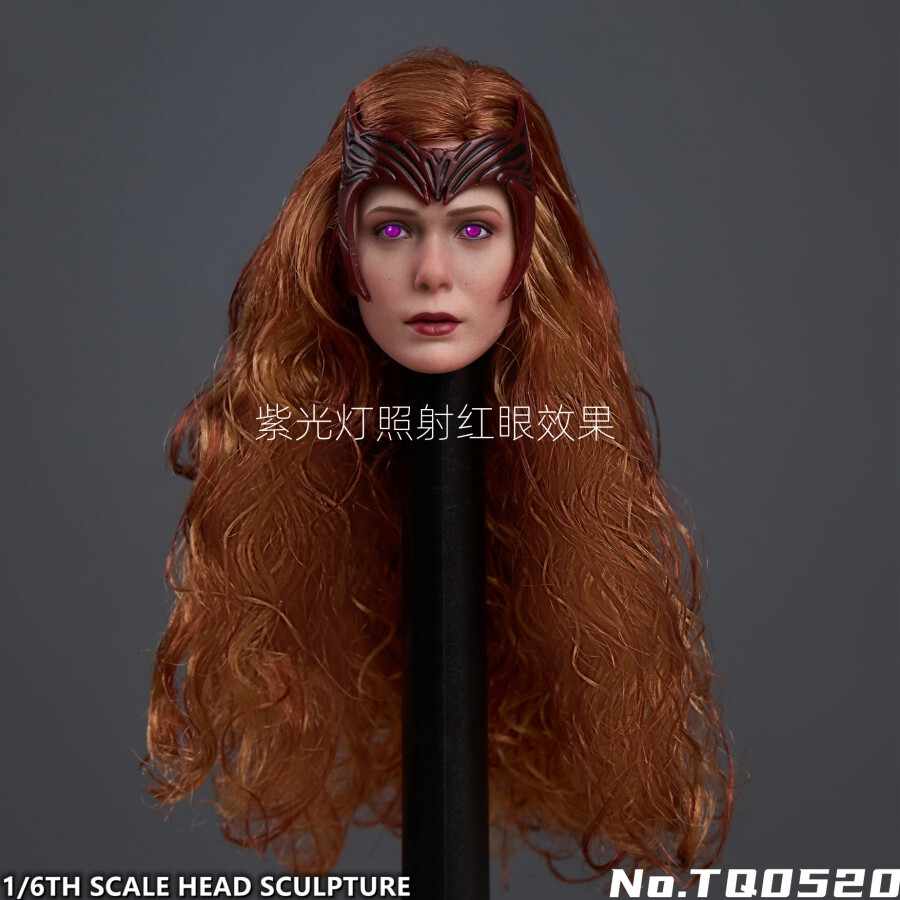 ●ONE BRILLIANT● WandaOB452Brown Wanda-OB452-Brown 1/6 Scarlet Witch Wanda Elizabeth Olsen Head Sculpt Fit 12