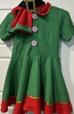 Child s Christmas Elf Costume Unbranded Hat Belt See Measurements For Size