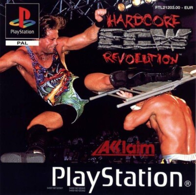 PS1 / Sony Playstation 1 - ECW Hardcore Revolution CD mit Anl.