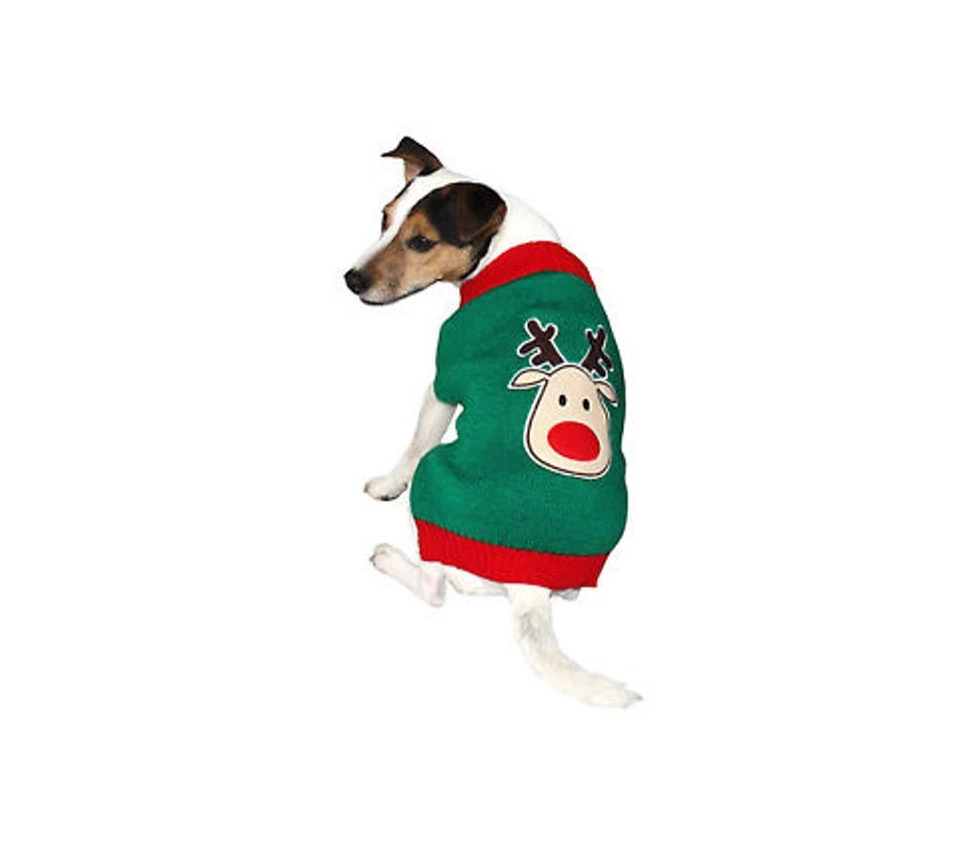 Abrigo Suéter Good Boy Reno Navidad Jumper para Perros 50/60cm Navidad VENDEDOR DEL REINO UNIDO Foto 3 de 3