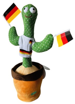 Tanzender Deutschland Fan Kaktus WM 2026 Germany Fuball Party Singt +  Tanzt | eBay.de