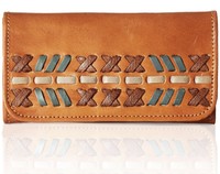 American West® Mohican Melody, All Leather Tri-fold Wallet- Golden Tan on sale American West® Mohican Melody, All Leather Tri-fold Wallet- Golden Tan on sale