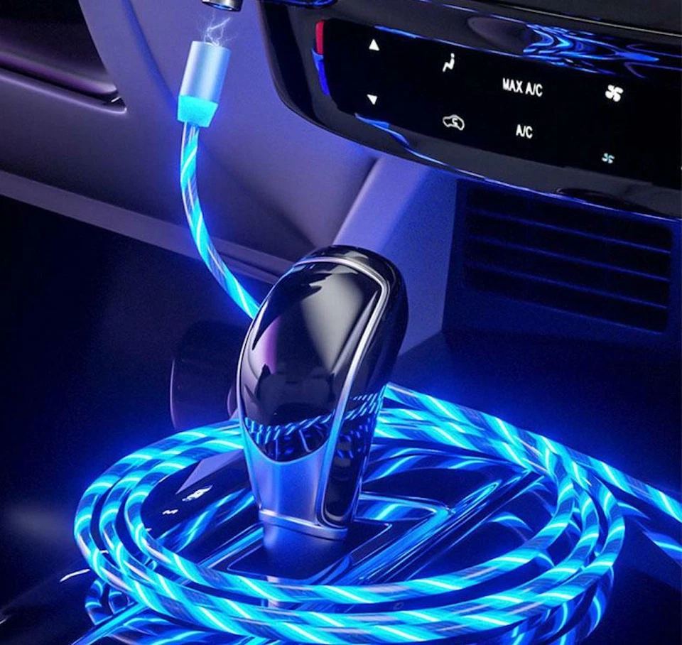 MAGNET CANDY Flow LED Light-up USB Charger Cable for MICRO-C TYPE REVERSIBLE - Image 3 of 4