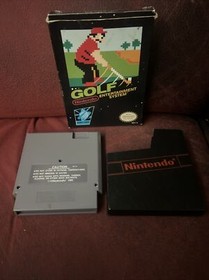 Golf Nintendo Entertainment System 1985 Cartridge Dust Sleeve NES Grey