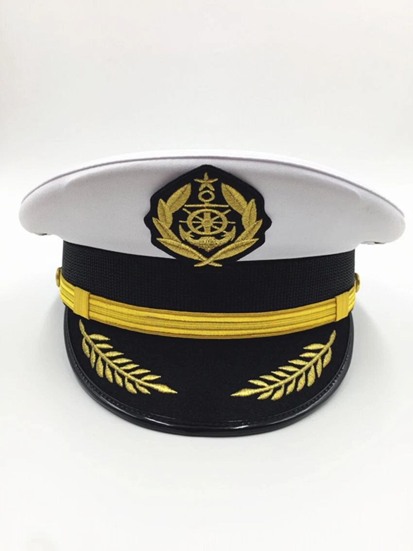 capitán - Gorro Marinero Ligero,capitán navegación, cómoda Gorra capitán - Gorro Marinero Ligero,capitán navegación, cómoda Gorra