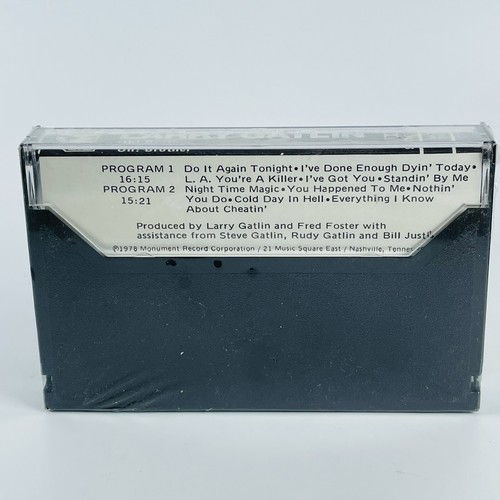 SEALED New LARRY GATLIN Oh Brother Music Audio Cassette Tape 1978 Country - Picture 6 of 6