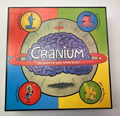 Cranium -The Game for Your Whole Brain - Board Game - Complete - Clay Replaced