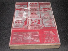 1970's BELL BOULEVARD Jersey City CHEVY CHRYSLER DEALERSHIP AD Printers Block