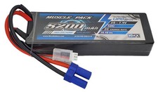 NEW NHX Muscle Pack 2S 7.4V 5200mAh 50C Hard Case Lipo Battery with EC5