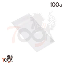 100 2 Mil 2x3 Owlpack Reclosable FBA FDA Clear Poly Plastic Product Storage Bags