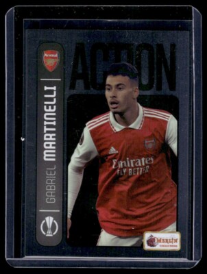 2022-23 Topps Merlin's Heritage 98 UCL #156 - Action - Gabriel Martinelli