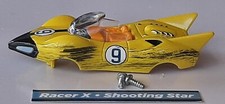 Autoworld Racer X Shooting Star Scuffed Up Thunderjet HO Slot Car Body Fits Dash
