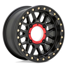 Kmc Grenade Ks235 Beadlock Black Utv / Atv Rims: 15x6 4x137 38mm, Ks23556048738