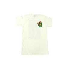 Happy Hour Skateboard T-Shirt Black Light Mushroom Natural