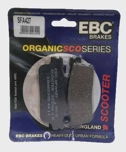 EBC Organic REAR Disc Brake Pads (1 Set) Fits SYM H / HD 200 (2003 to 2015) - Picture 2 of 5