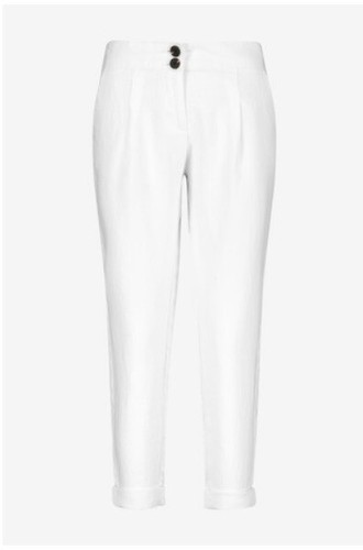 Leg 100% LINEN TROUSERS 