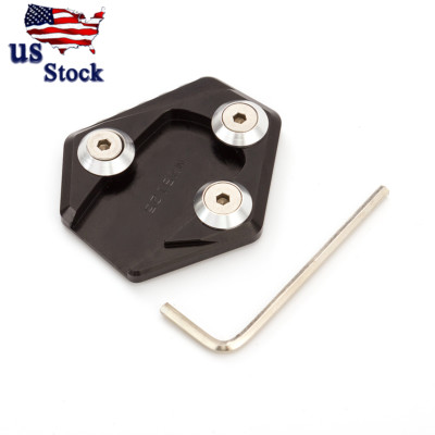 US Black For Honda MSX Grom 125 CNC Sidestand Kickstand Extension Foot Plate Pad