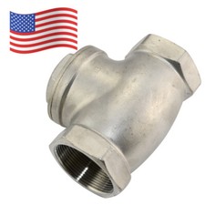 2 inch 2" Swing Check Valve non-return Stainless Steel NPT Threaded 200PSI CF8M