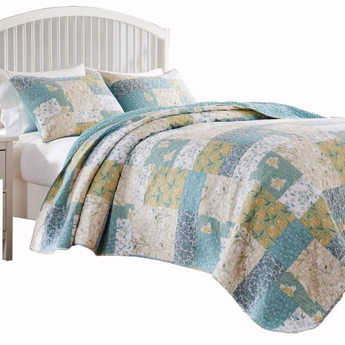 Grenlandia Home Fashions Evangeline Luksusowy 3-częściowy zestaw kołder Mgła