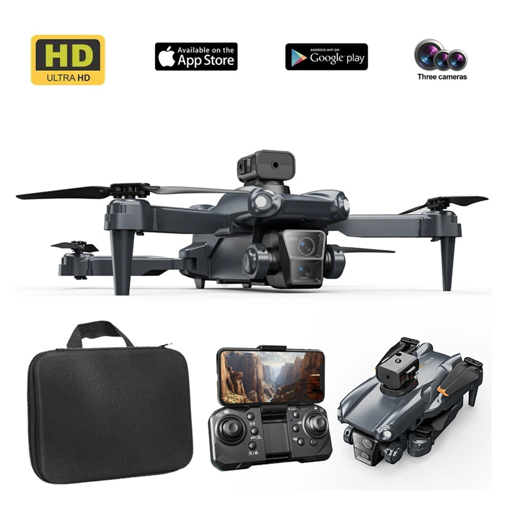 4K Dual Camera FPV Foldable Drone with 3 Batteries
