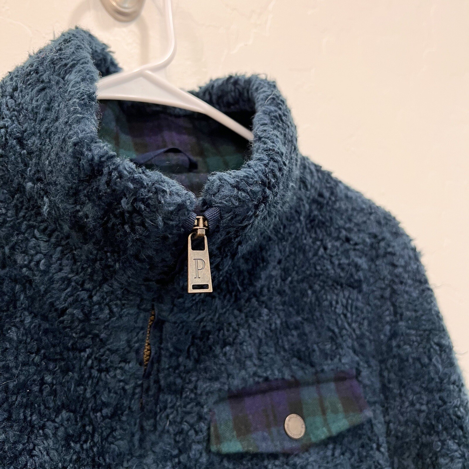 Pendleton Teddy Full Zip Up Blue Jacket Women’s S… - image 4