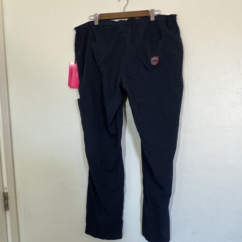 Koi Lite Scrub Pants Woman’s Peace Drawstring Navy XL Performance Stretch Scrubs - Picture 5 of 15